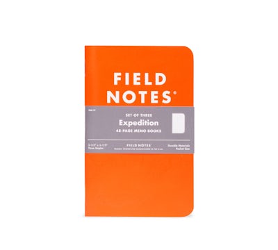 Field Notes Expedition Waterproof Notebook 3 Pack