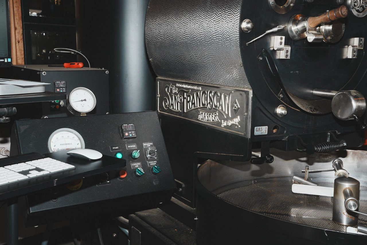 Roaster nameplate detail used in a bookkeeping systems case study